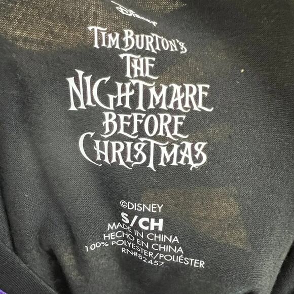 Disney Nightmare Before Christmas Women's 3/4 Sleeve Dorm Nightgown Size Small - Picture 4 of 5